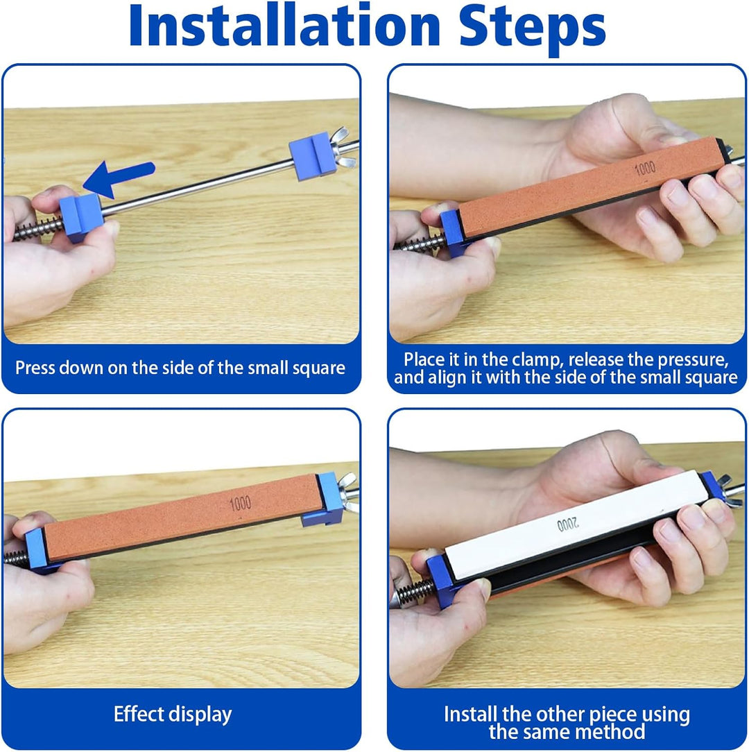 Professionelle 360 Flip Messerschärfer Werkzeug, Fixed Angle Küchenmesser Schärfen Tool Kit mit Quic