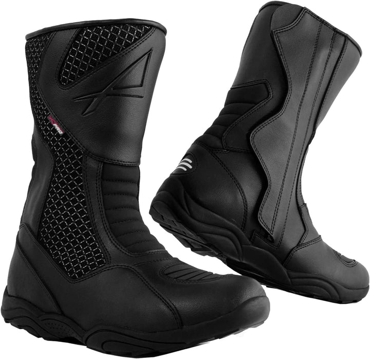 A-pro Touring-Stiefel, halber Stiefel, wasserdicht, Bikerschuhe 44 EU, 44 EU