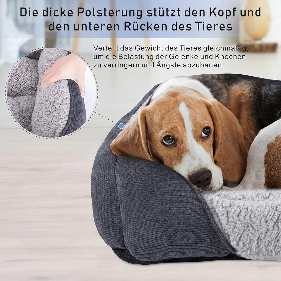 JOEJOY Hundebett Grosse Hunde Hundekorb Waschbar - Hundebett Waschbar Flauschig, rutschfest HundeköR