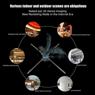 Hologramm Projektor,Missyou 85CM 3D Hologramm Projektor und 700 Videotheken, HD LED 2000*1444PX Reso