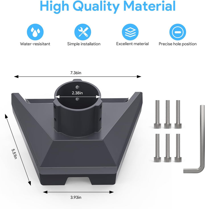 Starlink Gen 3 Pipe Adapter, robuste Aluminium Starlink Masthalterung, kompatibel mit STARLINK Stand