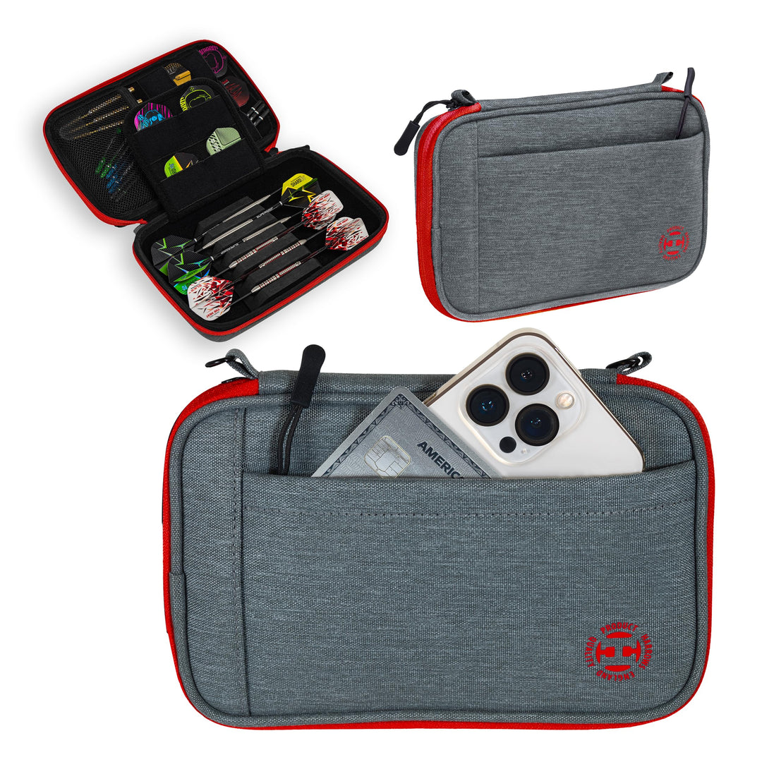 Harrows Smart Case Darttasche & Dart-Etui für 3 oder 6 Darts | Robustes Eva-Case mit Stoff-Finish |