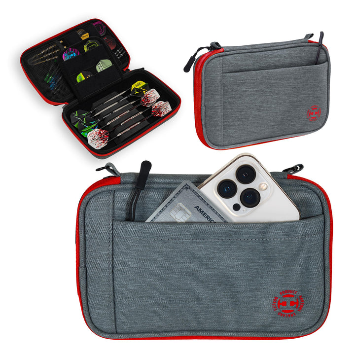 Harrows Smart Case Darttasche & Dart-Etui für 3 oder 6 Darts | Robustes Eva-Case mit Stoff-Finish |