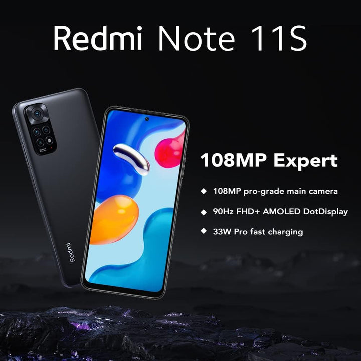 Xiaomi Redmi Note 11S Smartphone,6GB RAM 128GB ROM, 6,43 Zoll AMOLED DotDisplay, MediaTek Helio G96