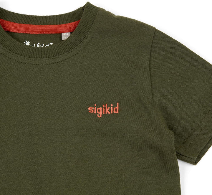 Sigikid Jungen T-Shirt, Dunklegrün