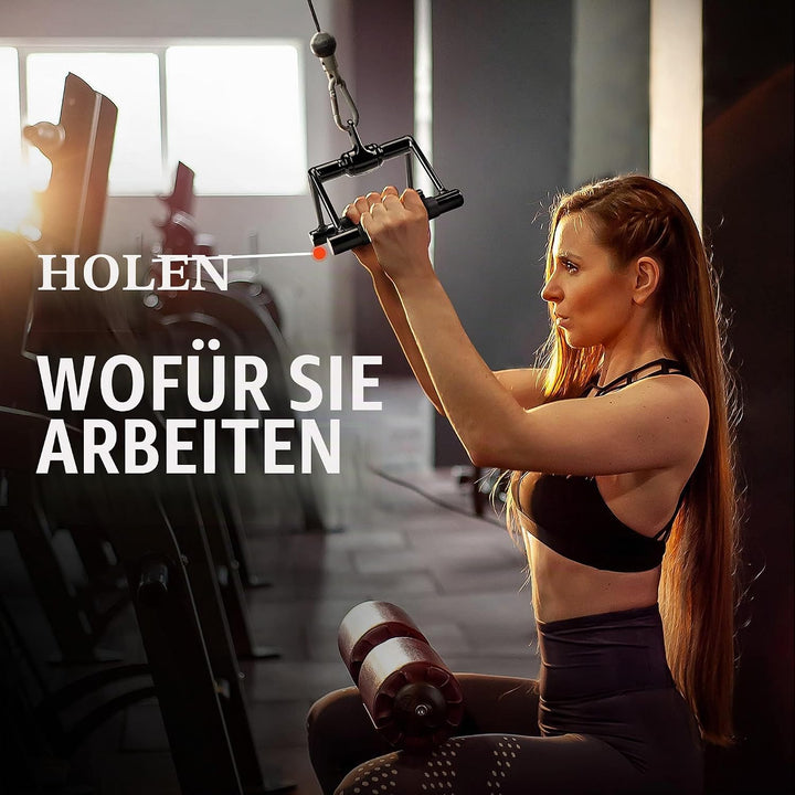 Yes4All Einhandgriff, Trizeps Griff, Fitness Griffe, Kabelzug, Seilzug Fitness, Latzug Griff, Gym Gr