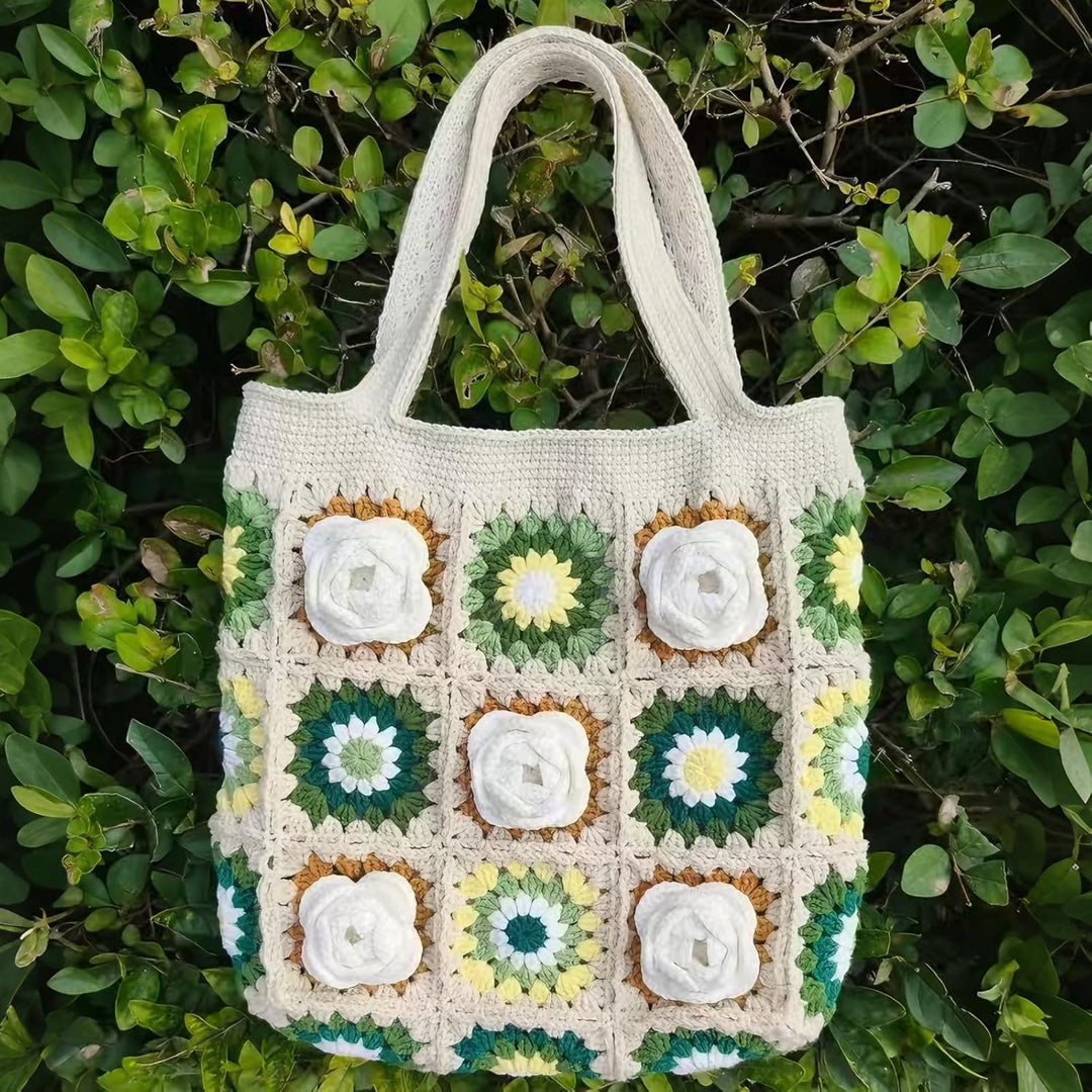 Snovire Häkeltasche Set für Anfänger, Komplettes Häkel Set zum Taschen Häkeln, Wolle für Taschen Häk