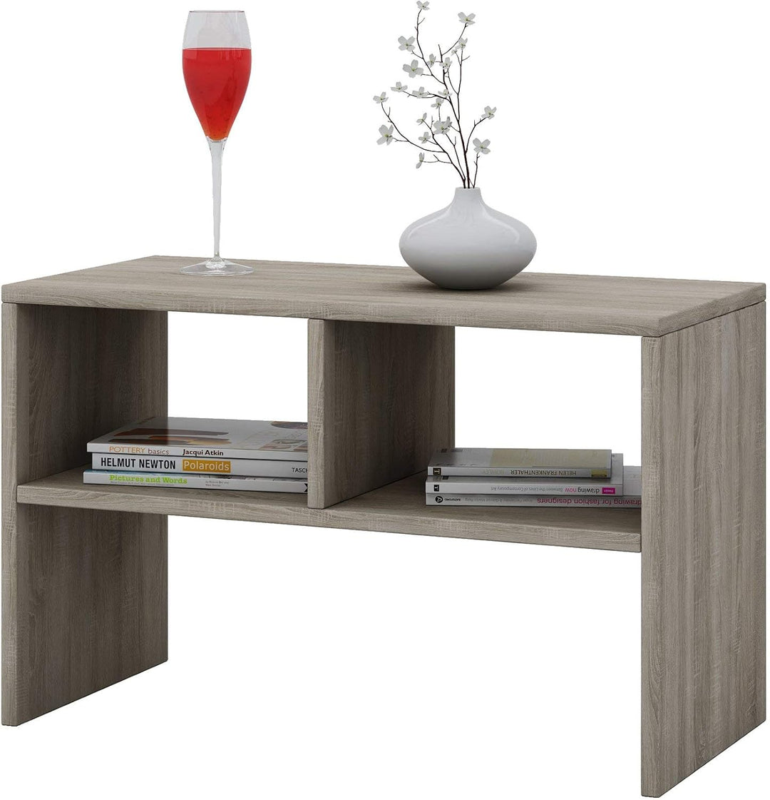 VCM Holz Beistelltisch | Couchtisch schlicht | Masse ca. H. 40 x B. 63 x T. 30 cm | Wohnzimmertisch
