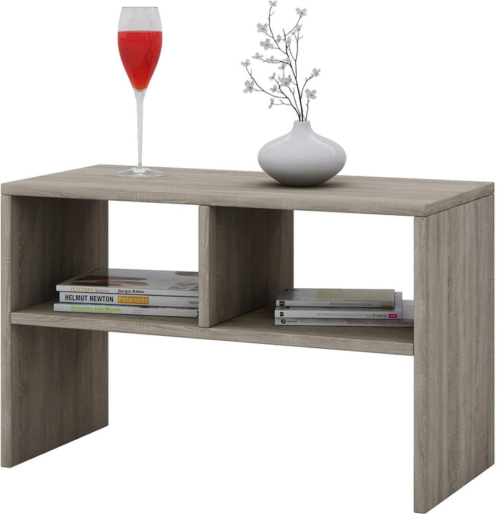 VCM Holz Beistelltisch | Couchtisch schlicht | Masse ca. H. 40 x B. 63 x T. 30 cm | Wohnzimmertisch