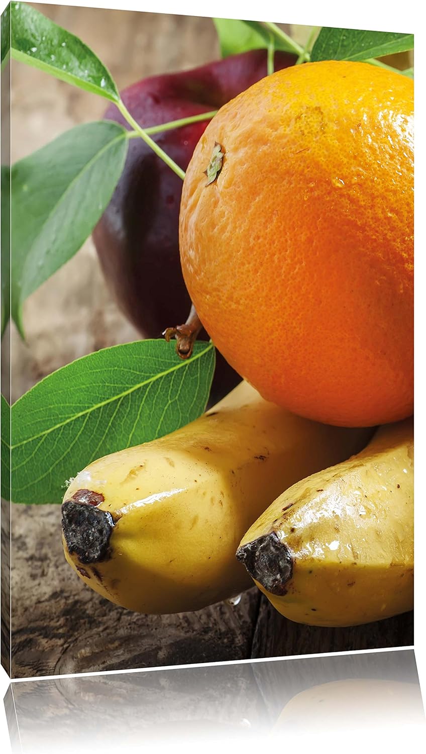 Pixxprint Leckeres Obst, Format: 100x70 auf Leinwand, XXL riesige Bilder fertig gerahmt mit Keilrahm