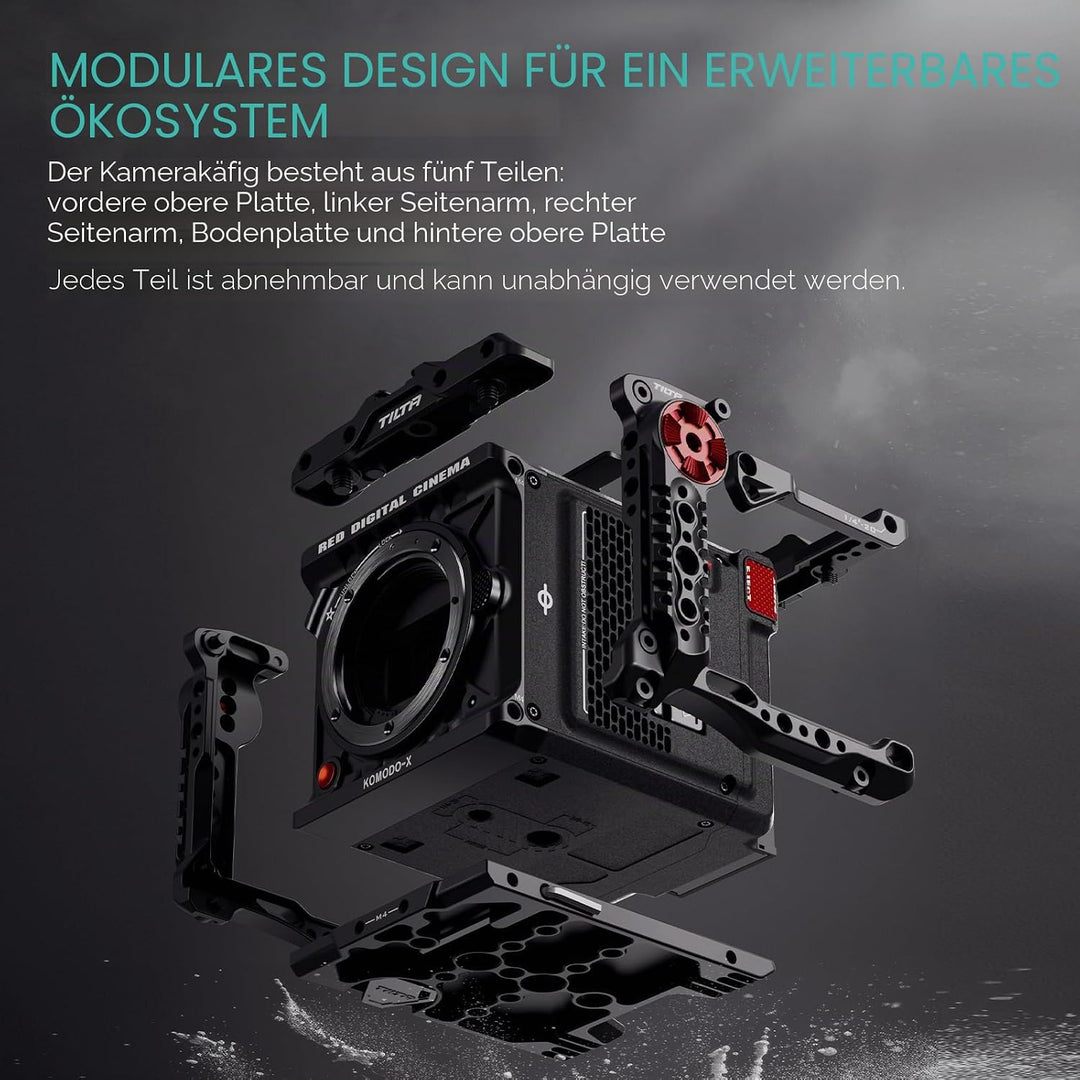 Tilta Kompletter Kamerakäfig kompatibel mit RED KOMODO-X mit Objektivadapter Unterstützung und Schne