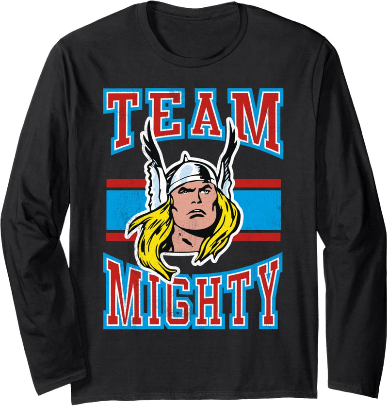 Marvel Avengers Thor Team Mighty Logo Langarmshirt