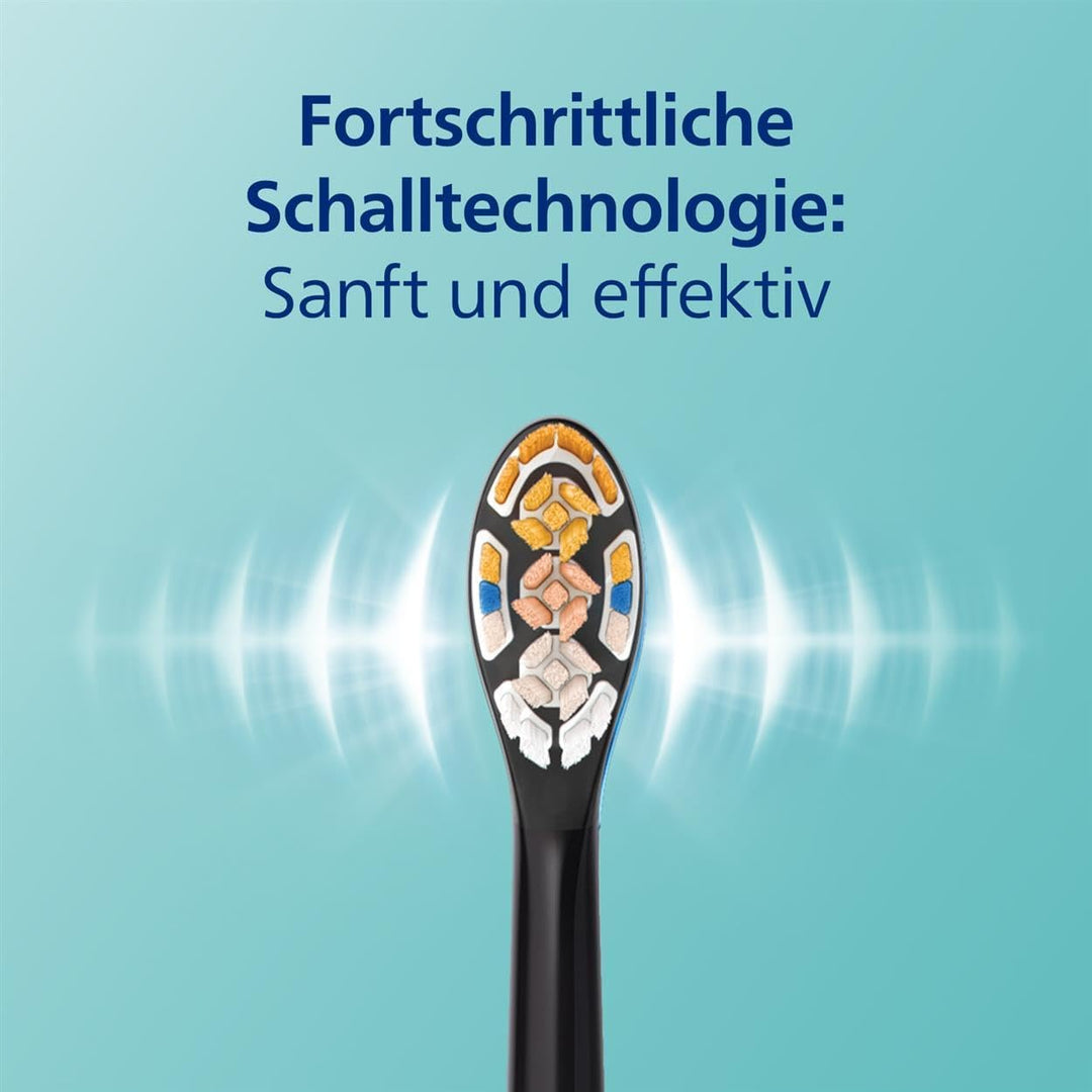Philips Sonicare DiamondClean Smart 9400 elektrische Zahnbürste, Schallzahnbürste mit App, Drucksens