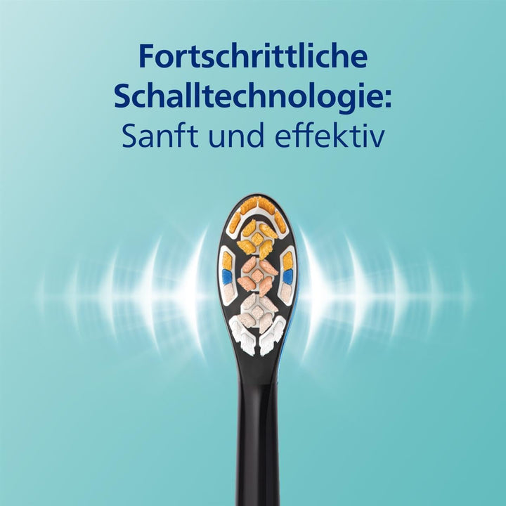 Philips Sonicare DiamondClean Smart 9400 elektrische Zahnbürste, Schallzahnbürste mit App, Drucksens