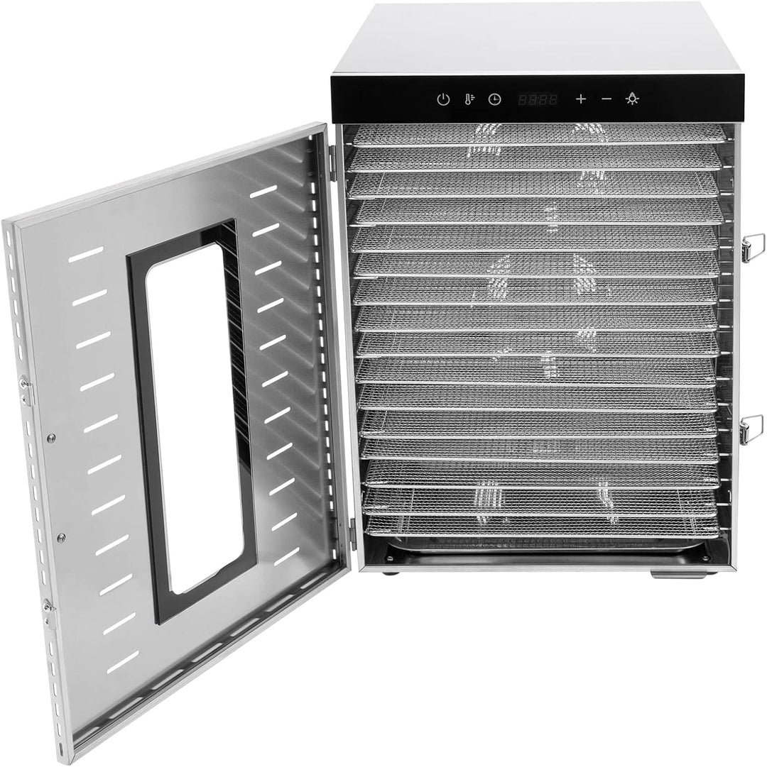 16 Tray Edelstahl Food Dehydrator, 1500W Dörrautomaten freeze dryer gefriertrockner, Obsttrockner fü