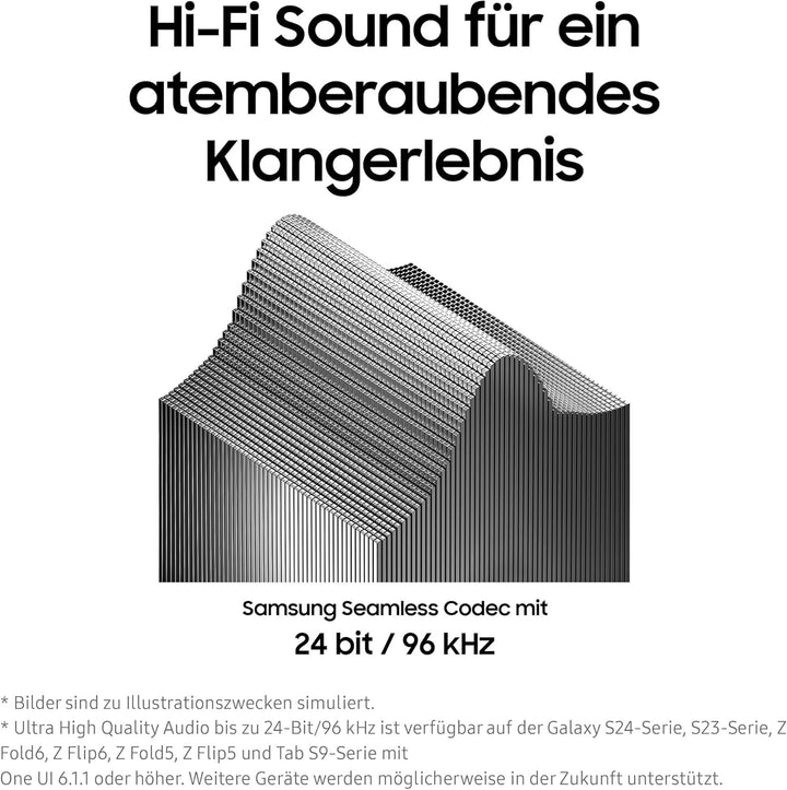 Samsung Galaxy Buds3 Kabellose Bluetooth-Kopfhörer, Active Noise Cancelling (ANC), Adaptive Geräusch
