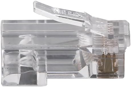 Klein Tools VDV826-703 Modularer Daten-Stecker, RJ45, CAT6, Durchgangsverbinder, 50 Stück, Farblos,