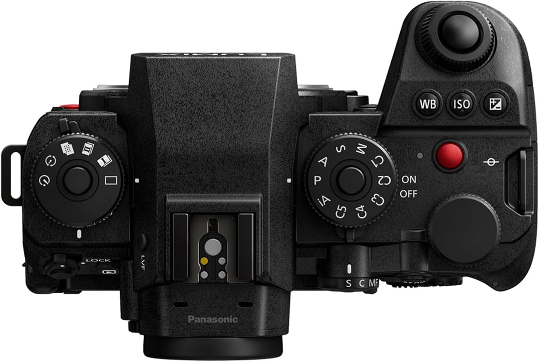 Panasonic LUMIX S1IIE Spiegellose Vollformatkamera, nur Gehäuse, 24 MP, CS4K 60p, 6K 30p Open Gate,