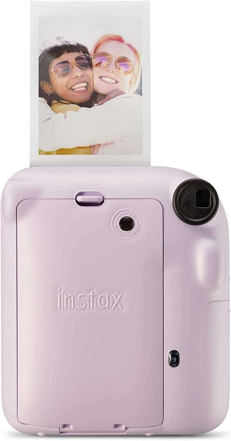Fujifilm Instax Mini 12 Sofortbildkamera, Lila + 2er-Pack Film Kamera + 2er-Pack Filme fliederfarben