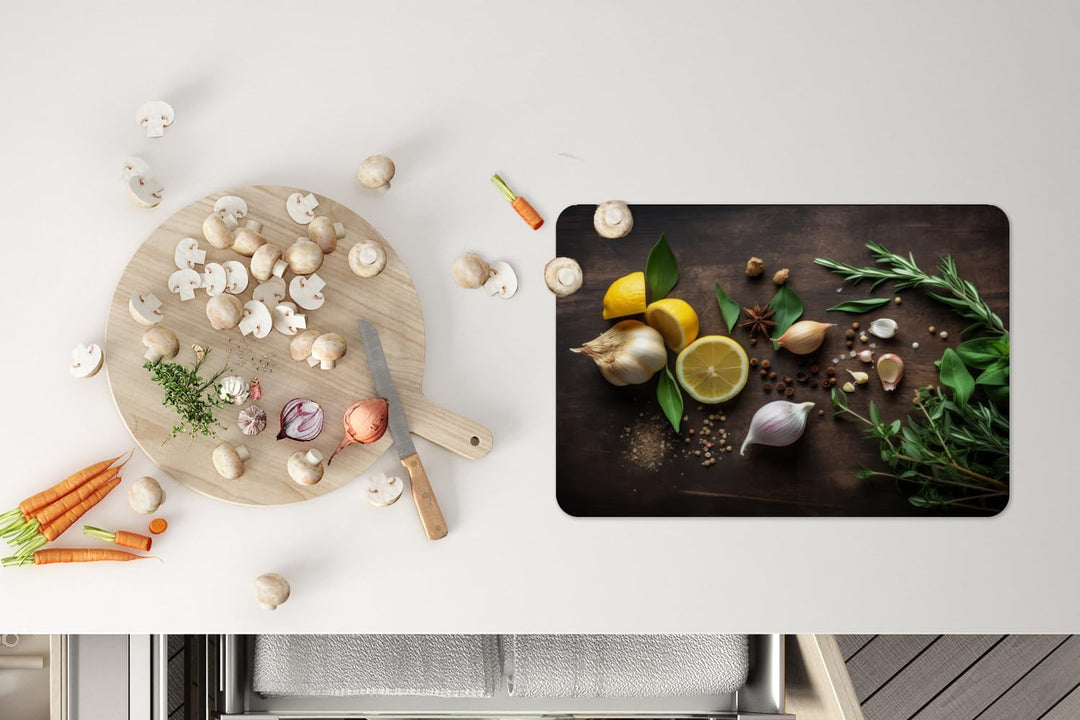 KitchenYeah© Platzsets Abwaschbar 6-Teilig 45x30 cm Tischsets Platzdeckchen Platzset Unterlage Tisch