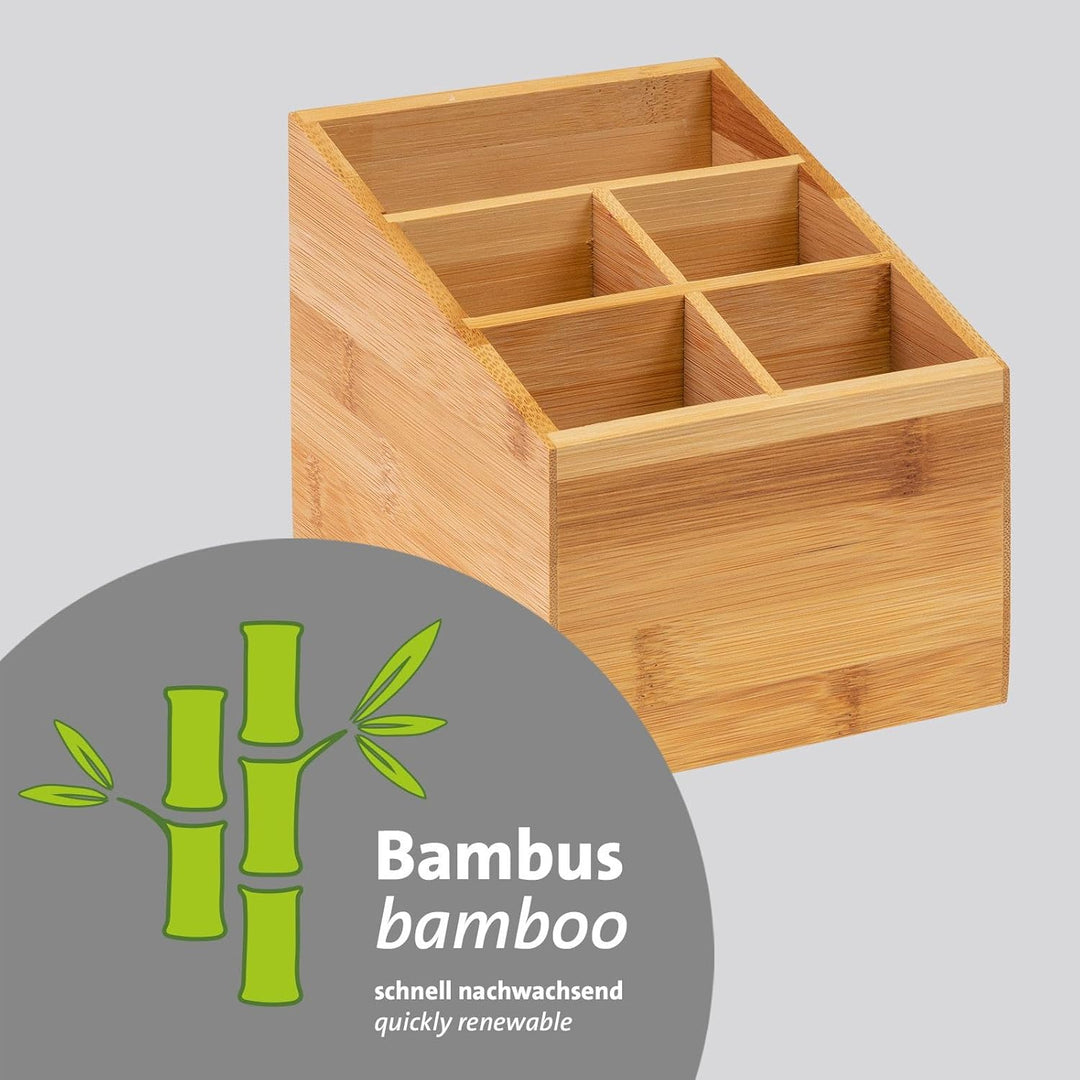 Westmark Küchen-Organizer/Tischbutler, 2 Stück, Je 5 Fächer, Masse: Je 13 X 13,5 X 16 cm, Bambus, Ta