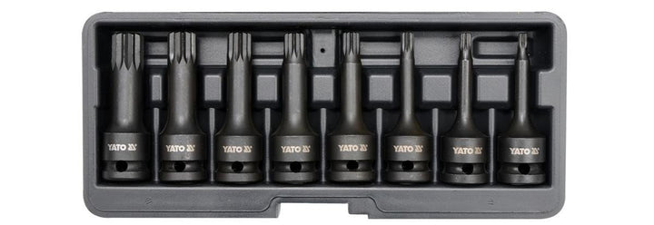 IMPACT BIT SOCKET SET SPLINE 8PCS 12