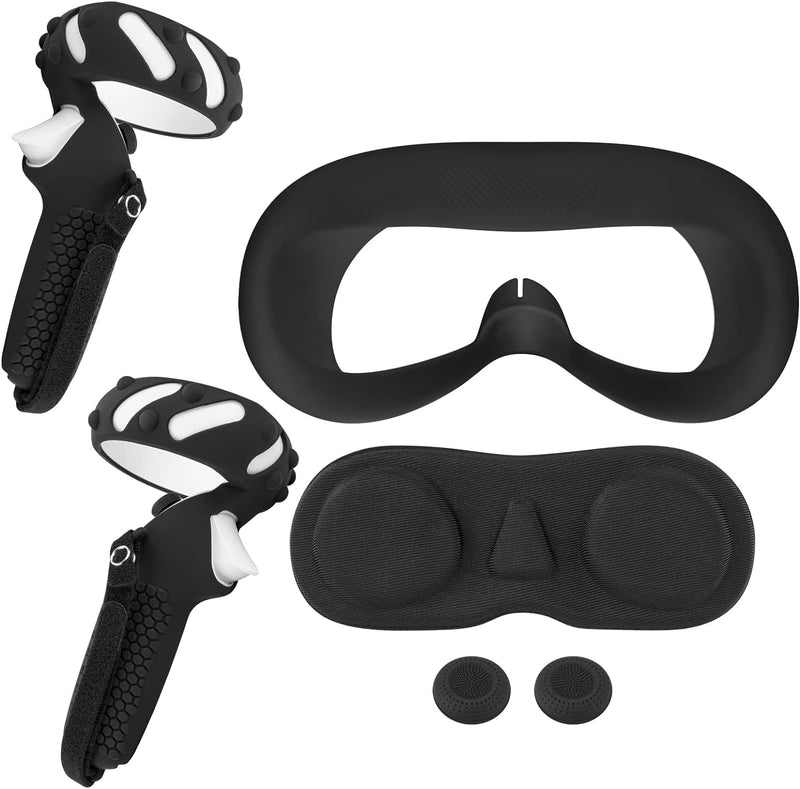 Geekria VR Cover Zubehör Set kompatibel mit Pico Neo 3, Touch Controller Grip Cover, Pico Neo 3 Fron