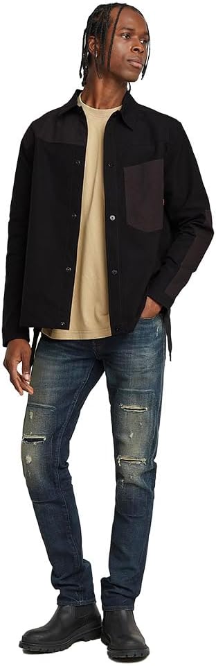 G-Star Raw Herren 3301 Slim Jeans 28W / 30L Blau (Antique Foundry Repaired 51001-d594-h102), 28W / 3