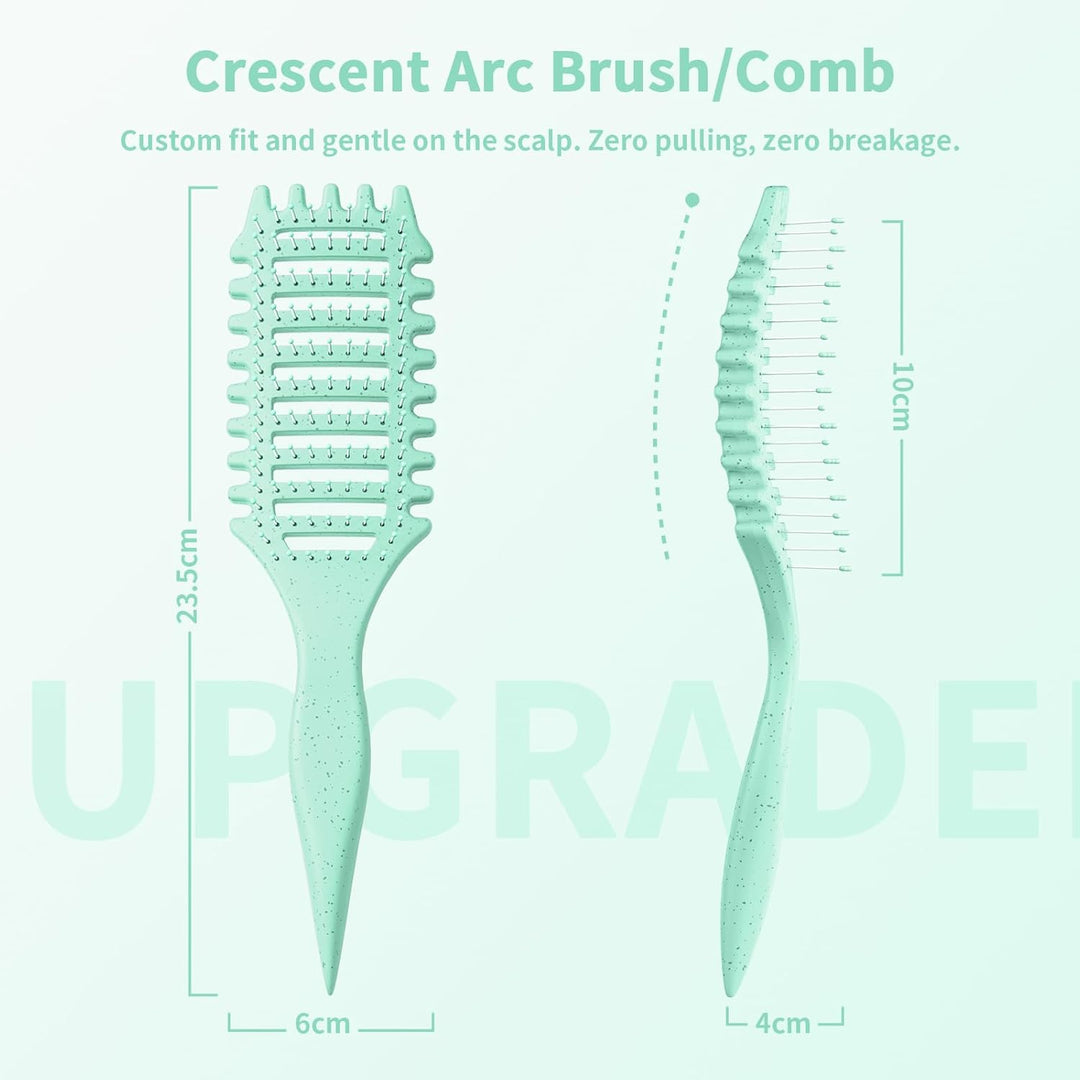 Lockenbürste - Curl Brush & Curly Hair Brush -Haarbürste locken kamm Belüftetes Design, Sanft entwir