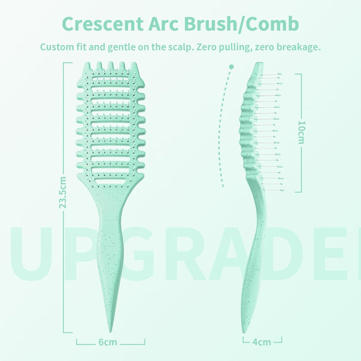 Lockenbürste - Curl Brush & Curly Hair Brush -Haarbürste locken kamm Belüftetes Design, Sanft entwir