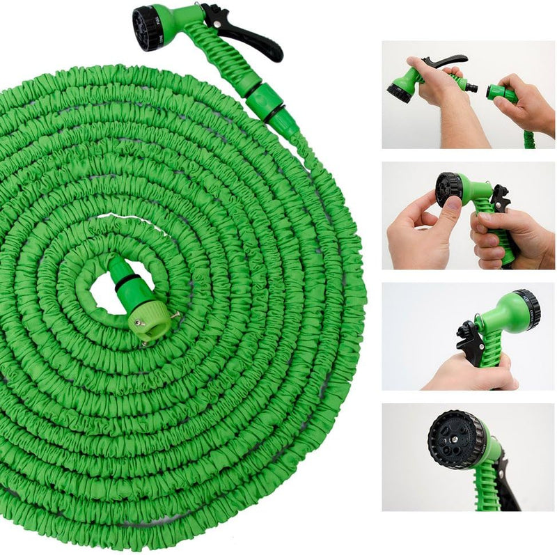 EYEPOWER Hochwertiger Gartenschlauch Flexibler Wasserschlauch Schlauch 10m-30m inkl 7fach Multifunkt