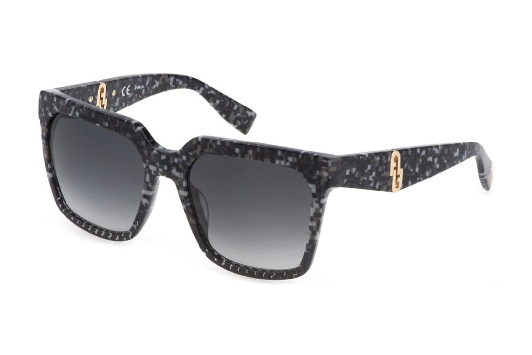 Furla Unisex Sunglasses 55 Grau, 55 Grau