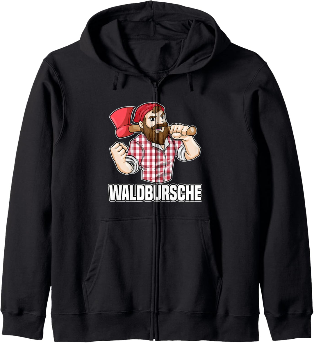 Waldbursche Waldarbeiter Förster Holzfäller Jäger Kapuzenjacke