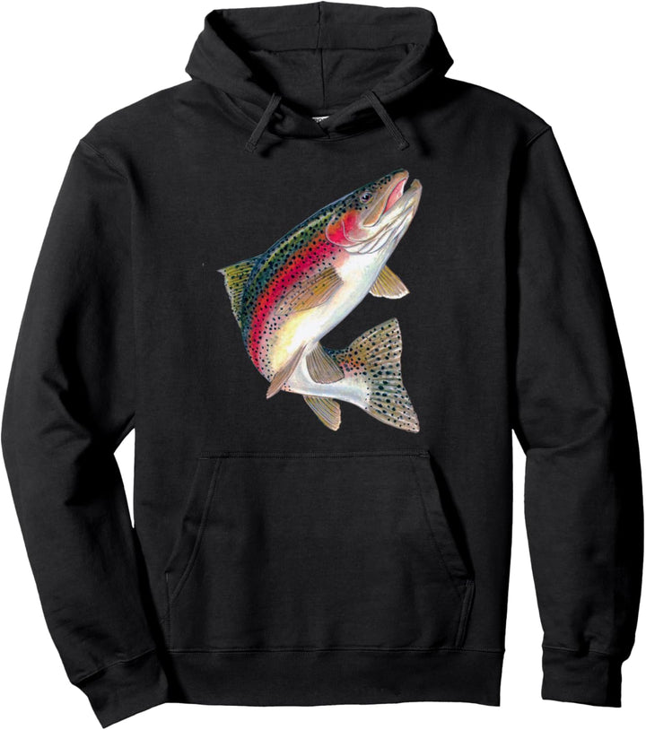 Forelle Angel Geschenk Pullover für Angler Regenbogenforelle Pullover Hoodie