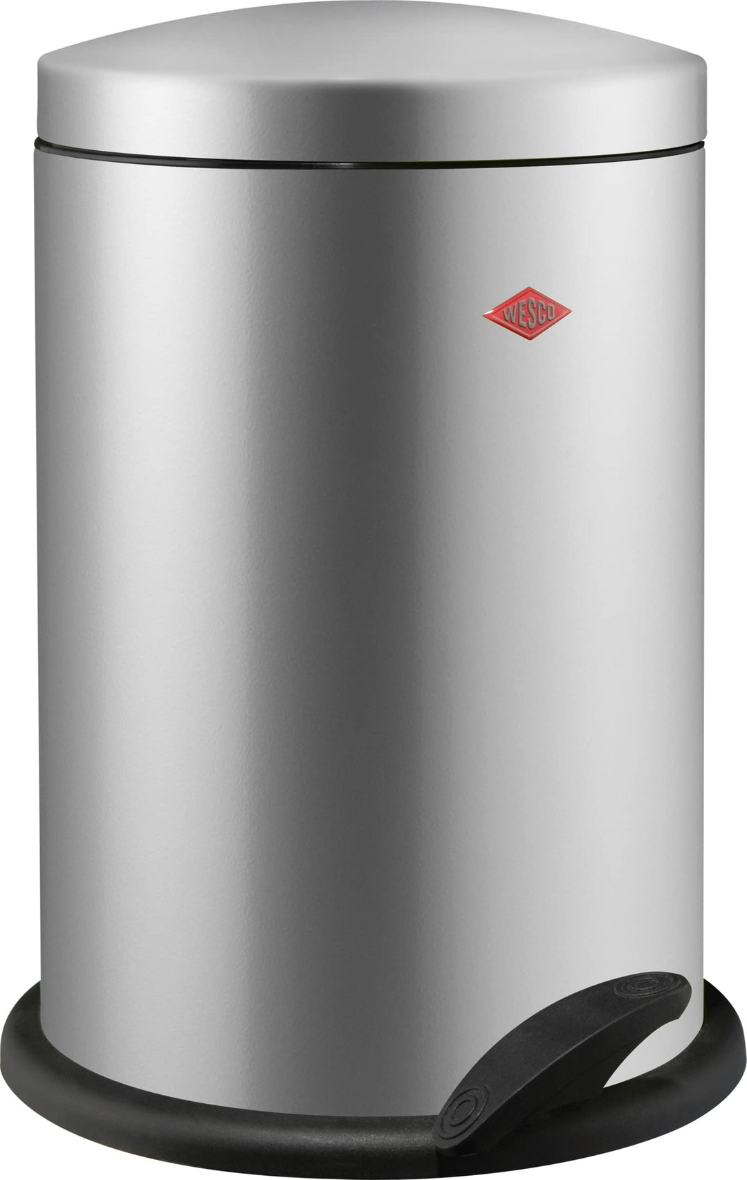 Wesco Tretabfallsammler 116 Praktischer Mülleimer aus Edelstahl in der Farbe Silber - 13 Liter Volum