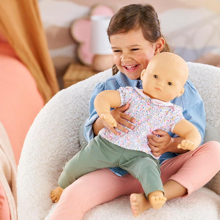 Corolle Mon Grand Poupon Bébé Chéri, 52cm, Weichkörperpuppe mit Schlafaugen, kann echte Babykleider