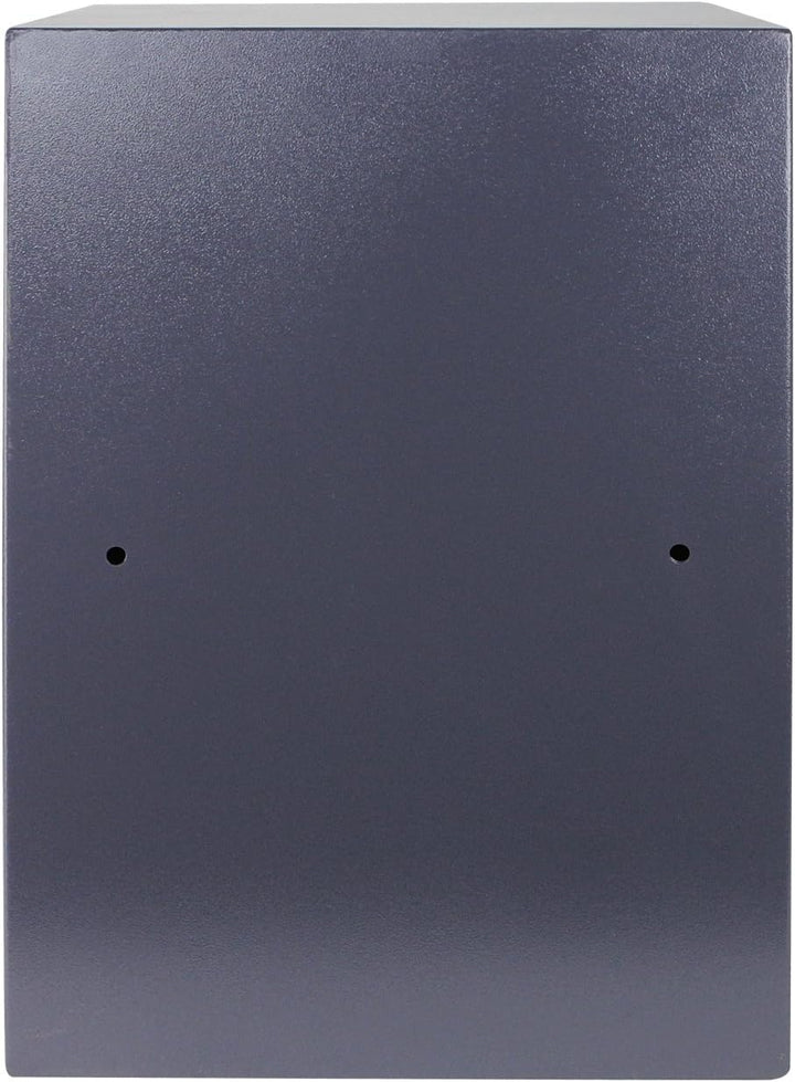 HMF 49205-11 Möbeltresor Doppelbartschloss, 50,0 x 35,0 x 31,0 cm, anthrazit 50 x 35 x 31 cm, 50 x 3