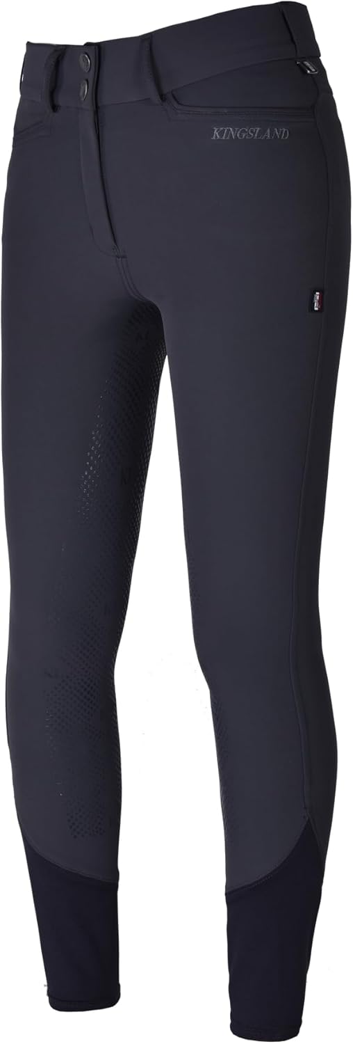 Kingsland Damen Reithose Silikon Vollbesatz KLKadi E-Tec schwarz 44 Beige, 44 Beige