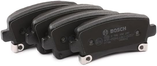Bosch BP1233 Bremsbeläge - Hinterachse - ECE-R90 Zertifizierung - vier Bremsbeläge pro Set
