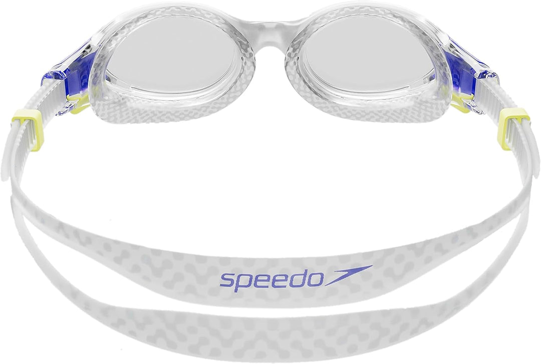 Speedo Unisex Kinder Biofuse 2.0 Schwimmbrille | Patentierte einfache Anpassung | Anti-Beschlag | Wa
