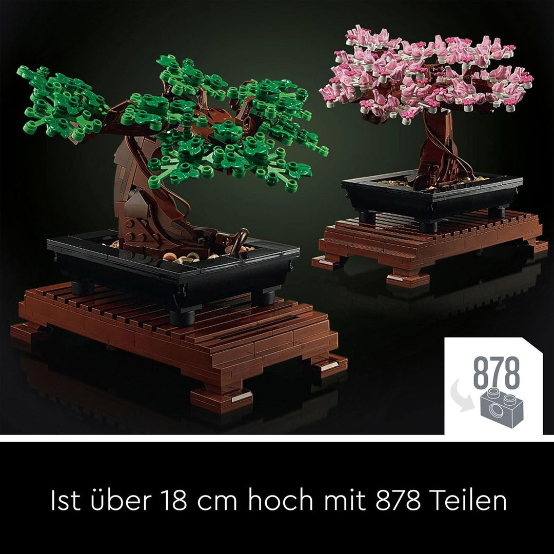 LEGO 10281 Icons Bonsai Baum Set für Erwachsene, Pflanzen Home Deko Set mit Blumen, Geschenk zum Mut