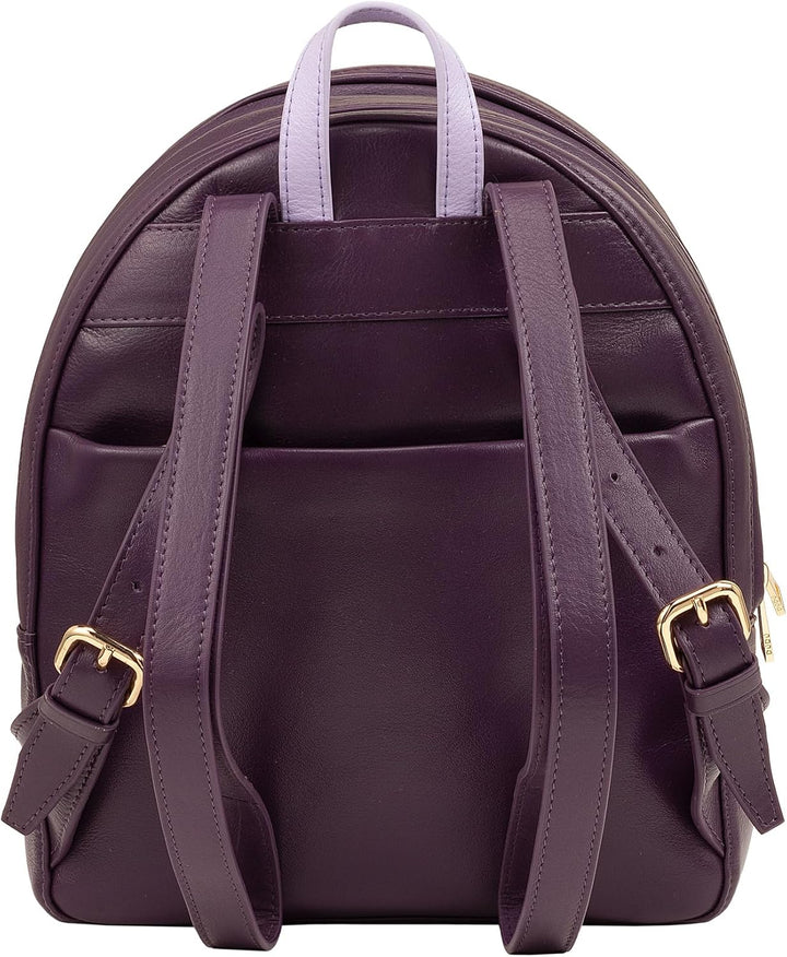 DUDU Rucksack Damen Bunt Sommerlich aus weichem Leder Rucksack Multicolor mit doppeltem Reissverschl