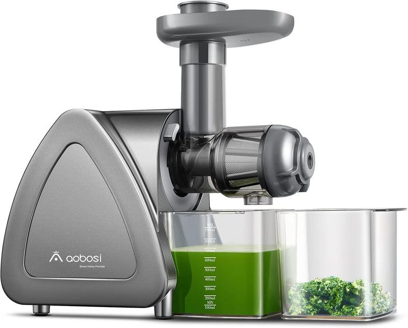 Aobosi Entsafter, Slow Juicer mit Reversierfunktion, elektrischer Entsafter mit 50 mm Öffnung, hoher