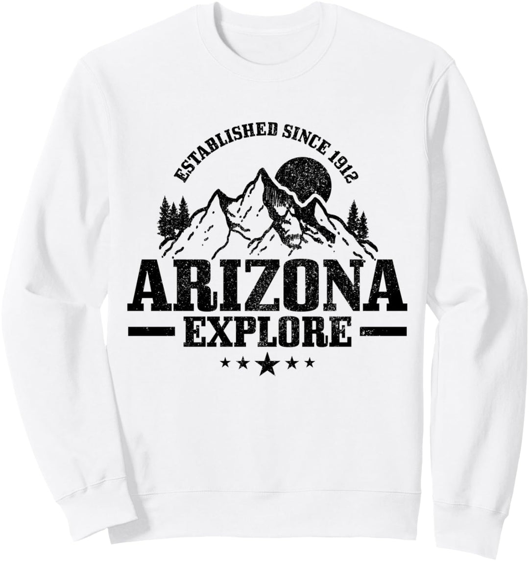 Arizona Est. 1912 Vintage Berge Outdoor USA Souvenir Sweatshirt