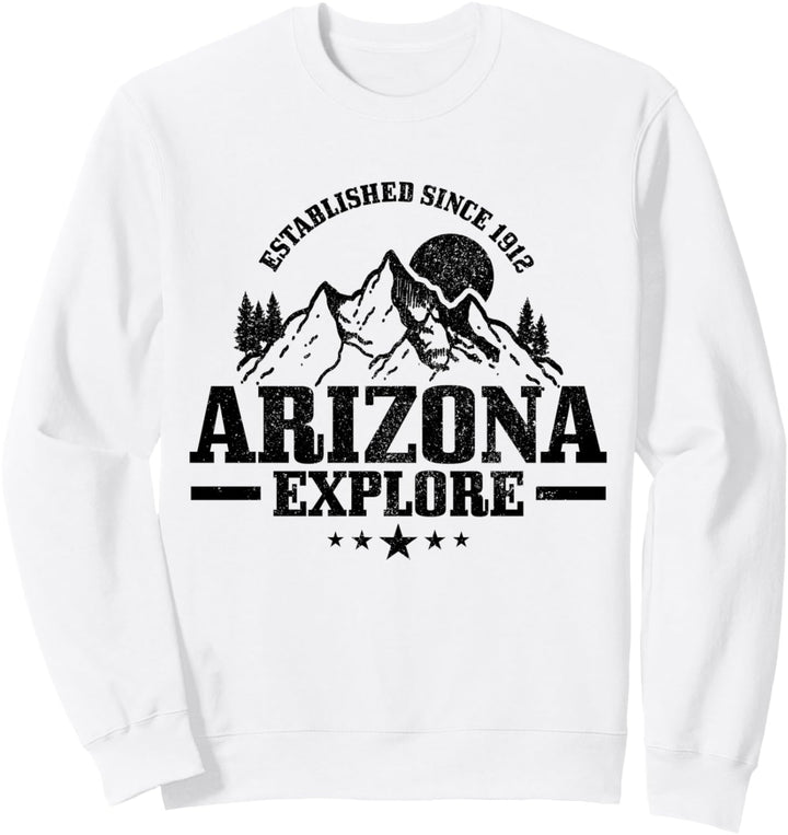 Arizona Est. 1912 Vintage Berge Outdoor USA Souvenir Sweatshirt