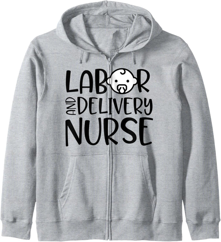 Labor And Delivery Nurse Funny Baby RN LPN Kapuzenjacke