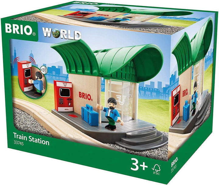 BRIO 33745 - Bahnhof mit Sound, Transport Verkehr