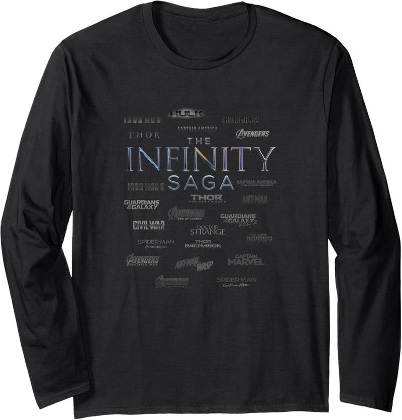 Marvel The Infinity Saga Logo Surround Langarmshirt
