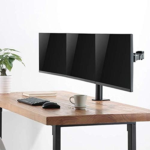 LogiLink BP0107 - Monitorhalterung 3-Fach, 17 27", Arml?nge: verstellbar Schwarz