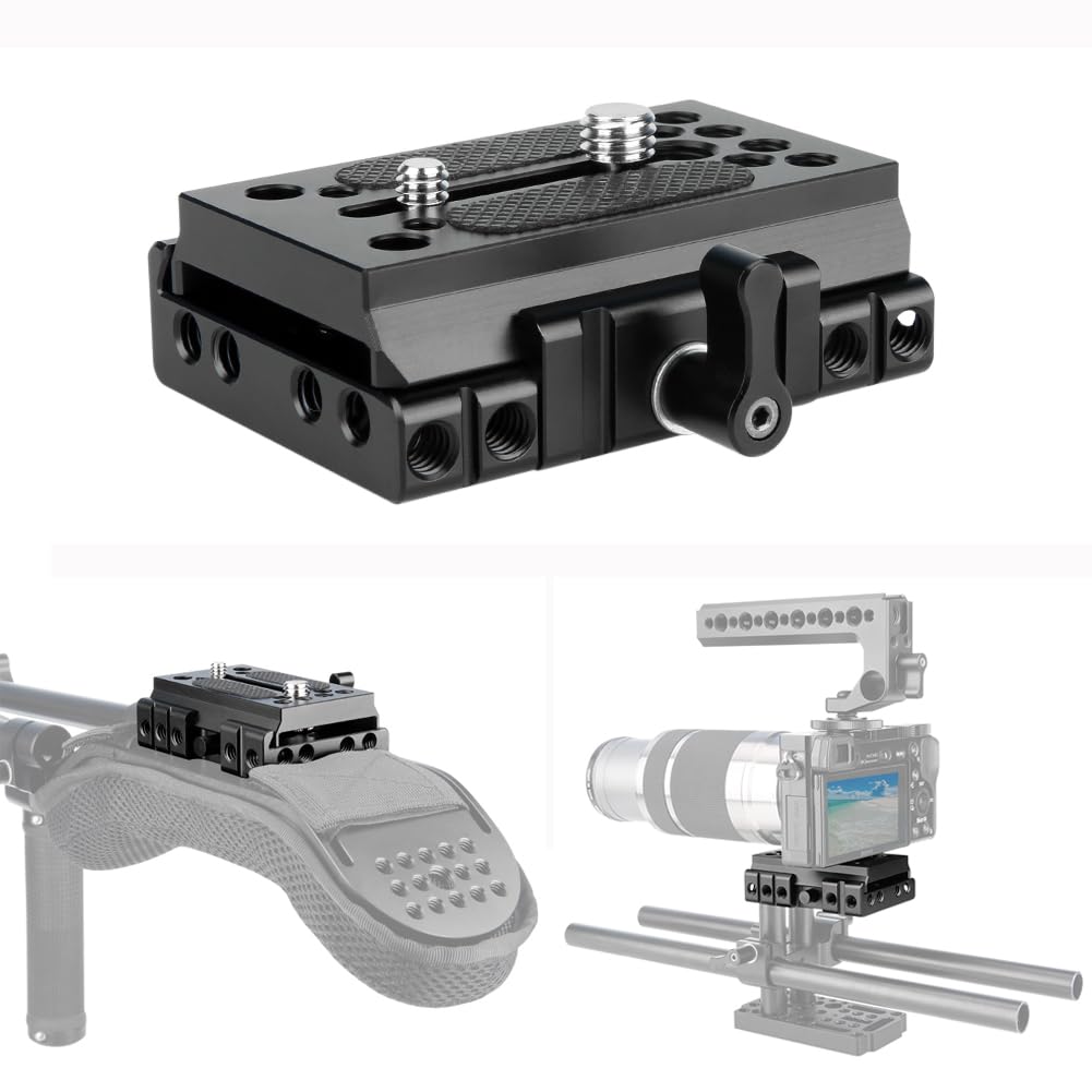Quick Release Baseplate,NICEYRIG Kamera Schnellwechselplatte für Manfrotto 577 501 504 701 Für Stati